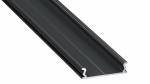 Lumines profile type MODI lacquered black, 1 m